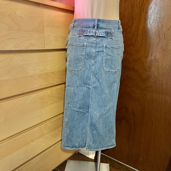 HOLDING HORSES Blue Denim Midi Skirt from Anthropologie - Picture 5 of 12